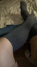 猫人jk小腿袜夏季空调袜护膝显瘦高筒棉袜女士长袜黑色过膝长筒袜3双 晒单实拍图