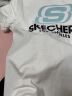 斯凯奇（Skechers）夏季新款t恤女情侣款透气宽松纯棉圆领运动短袖男女同款半袖ins 亮白色 版型偏大 M 170/88A 实拍图