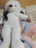 艾筱扬熊娃娃毛绒玩具泰迪熊公仔女孩玩偶睡觉抱枕生日送女友三八节礼物 白色（开心每一天） 1.4米 晒单实拍图