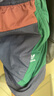 adidas舒适拼接运动短裤男装夏季阿迪达斯官方三叶草   暗灰藏青/森林绿   XL 实拍图