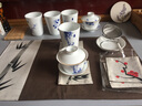 千峰越瓷 国瓷盖碗茶杯 茶碗大号茶具 泡茶碗 陶瓷白瓷三才盖碗 国韵丹青 实拍图