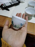 千红窑手绘陶瓷品茗杯单杯中式白瓷单个功夫茶主人杯醴陵釉下五彩瓷器 实拍图