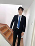 罗蒙（ROMON）中老年人西服套装男爸爸男装正装岳父结婚礼服男格子西装两件套 581两扣藏格子西服+西裤+ XL 180 晒单实拍图