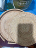 半物生活餐垫隔热垫手工编织藤编碗垫创意餐桌垫盘子垫锅垫茶杯垫家用垫子 20cm6个套装带收纳筐 实拍图