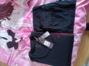 七匹狼保暖内衣男士秋衣秋裤男纯棉套装棉毛衫裤秋冬季薄款男式全棉打底 黑色圆领-抗菌升级套装 M (165) 推荐体重80-110斤 实拍图