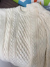 啄木鸟圆领针织毛衣男秋冬季宽松百搭质感条纹打底衫休闲潮流长袖内搭 米白色 XL (建议125-145斤) 实拍图