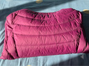 坦博尔轻薄羽绒服女短款宽松脱卸帽秋保暖女士外套TD236256 富贵紫 200  实拍图