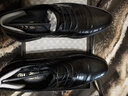 金利来男鞋秋季厚底软底男士商务休闲皮鞋软面皮真皮系带正装皮鞋男婚鞋 黑色571730034ALA 42 实拍图