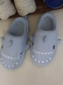 LATE TIME儿童棉拖鞋秋冬女童室内静音防水防滑棉拖鞋家居亲子宝宝鲨鱼棉鞋 雾霾蓝 内长21cm 【210】适合脚长约20cm 实拍图