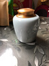 瓷牌茗茶具（cipaiming teaset） 茶叶罐密封罐家用普洱红茶醒茶罐存茶储茶罐茶缸茶盒 米白色荷趣陶瓷釉彩茶叶罐 200ml 实拍图