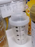 YAMADA 日本进口摇摇杯蛋白粉调配手摇杯透明刻度计量杯调酒杯药品调配杯搅拌杯奶茶奶昔果汁杯饮水杯 透明 200ml 实拍图