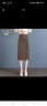 唐谜（TANGMI）设计感时尚开叉半身裙女夏季2024年新款高腰显瘦气质修身包臀裙 卡其色/夏款 XL/29(115-125斤) 晒单实拍图