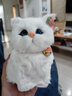 亦趣仿真猫玩偶会叫小猫咪毛绒玩具摆件可爱猫咪公仔儿童生日新年礼物 纯白会叫猫咪+领结 实拍图