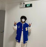 肆缄】克莱因蓝棒球服外套男春秋季美式复古宽松百搭休闲情侣夹克ins潮牌拼接PU皮袖字母刺绣夹克外套 【关注店铺优先发货】2LX846蓝色高质量 M 实拍图