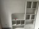 美舒庭 书架书柜组合落地简易带门学生简约多层置物架储物收纳架子 A款【暖白色】 实拍图