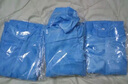 翰洋洁净 防尘服分体带帽子 无尘服 防静电服工作服连帽洁净服 无尘车间净化服 男女工业粉尘防护服 蓝色（连帽上衣+裤子） M 实拍图