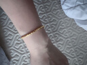 六福珠宝光影金系列蹦迪珠足金菱形圆珠黄金手链送礼计价L19TBGB0001 6.99克(含工费1120元)弹力绳版 实拍图