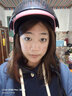 YOHE永恒电动摩托车头盔夏季男女士电瓶车防晒透气半盔轻便式安全帽3C 粉色选配黑茶 大小可调节 实拍图