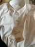 无印良品 MUJI 女式 水洗平纹衬衫 长袖休闲百搭衬衣春款纯棉全棉BCB35C3S 白色 L(165/88A) 实拍图