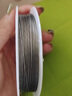 迈米德串珠钢丝引线文玩穿珠手串穿绳工具穿线珠子针牵引线diy配件材料 串珠钢丝线【钢色0.3mm约40米】 实拍图