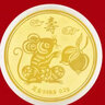 红色年轮贺岁金条金钞 十二生肖蛇黄金小金币 生肖蛇年红包礼物 【平安】蛇年金币金重:0.2g 实拍图