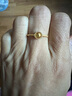 周大福猫眼时来运转 定价足金黄金戒指 R30137生日礼物 10号 实拍图