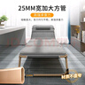午憩宝折叠床单人躺椅午休办公室午睡床简易行军床便携医院陪护职场午休 【加固圆管】六脚支撑-灰 实拍图