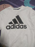 阿迪达斯 （adidas）官方舰店男装女装 2025夏季新款大logo运动服休闲透气跑步训练T恤 黑色/白标logo/店长力荐 2XL 实拍图
