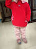 优贝祥女宝宝反穿衣灯芯绒秋冬幼儿园大码罩衣婴儿吃饭衣防水有加长款 大红色葵花 130码【身高120左右】 实拍图
