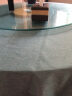 铭聚布艺（MINGJU） 圆桌布 TPU布艺桌布防水防油餐桌布孔雀蓝220cm(150-180cm圆桌) 实拍图