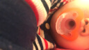 Jollypop 美国进口悠乐宝产院用一体全硅胶婴儿安睡型安抚奶嘴0-6-18个月 0+桔色 ，0-12月新生儿，24个月内亦适用 实拍图