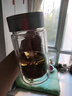 富光双层玻璃杯商务泡茶杯子大容量耐热办公水杯过滤带把银色320ml 实拍图