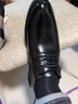 皮鞋男士商务正装鞋英伦时尚系带结婚韩版男鞋子皮鞋男 黑色精品版 41 实拍图