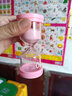 礼香馨儿童沙漏计时器30分钟学生创意3分钟时间刷牙计时幼儿园礼物摆件 10分钟粉色 实拍图