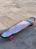 洛森卡滑板初学者女生成人专业板10-12岁女孩代步刷街网红长板 紫色音浪 实拍图