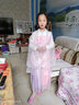喵驼儿童汉服女夏装中小学生6-8-10-12岁女孩中国风抖音超仙汉服连衣裙女孩抖音襦裙古装春樱服 连衣裙+大袖衫+鞋【鞋码备注或联系客服】 140【适合身高135cm-145cm】 实拍图