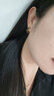 翡拉拉新款耳环女复古耳饰高级感耳扣华彩缎带耳圈送闺蜜生日节日礼物 华彩缎带耳扣|黑色 实拍图