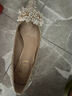 沐霓高跟鞋女婚鞋女尖头2025春秋水钻婚纱新娘鞋亮片法式气质高跟单鞋 香槟色【38码】 6cm 实拍图