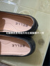 百丽（Belle）羊皮通勤乐福鞋女压纹OL单鞋BZ520CA3预售 黑色 37 实拍图