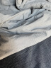 素时代床上四件套纯棉 A类100%全棉日式水洗棉被套1.8米床笠款 灰密条 实拍图