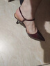 百丽（Belle）尖头包头凉鞋女商场同款高跟凉鞋3Y6E7BH4 酒红 39 晒单实拍图