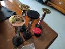万众鑫（WANZHONGXIN）可调节支撑脚增高桌脚垫茶几家具桌子垫高底座加桌腿沙发加高神器  银色（可调105-140MM）一只装 实拍图