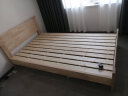 意米之恋橡胶木床实木床 主卧双人床 卧室家具 品质大板 208cm*120cm*80cm 实拍图