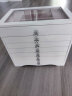 MIZHI首饰盒公主欧式韩国珠宝盒木质收纳盒简约漆器超大容量多层整理柜结婚礼物生日送礼 6层5抽+典雅白(玻璃款) 实拍图