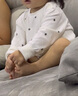 小狗比格儿童睡衣男纯棉秋衣秋裤宝宝内衣套装女春秋婴儿家居服打底衣服 6472波点款 100 建议2-3岁 实拍图