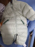 童泰秋冬3-24个月婴幼儿衣服宝宝轻薄款带帽羽绒连体衣哈衣 绿色 90cm 晒单实拍图