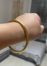 CRD克徕帝黄金手镯实心古法足金999如意素圈按克送女友节日礼物 50g 60# 实拍图