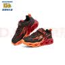 Skechers斯凯奇童鞋男童闪灯鞋秋季休闲运动鞋儿童鞋开关发光潮鞋400103L 黑色/红色/BKRD 27.5 实拍图