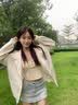 棉致重磅连帽碎花卫衣女春秋冬季新款宽松韩版山东即墨开衫外套加绒 杏色【699常规高品质30.5】 L 100-115斤 实拍图