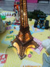 若态若来埃菲尔铁塔模型摆件积木玩具diy手工拼装3d立体拼图成人儿童男生生日礼物女孩 实拍图